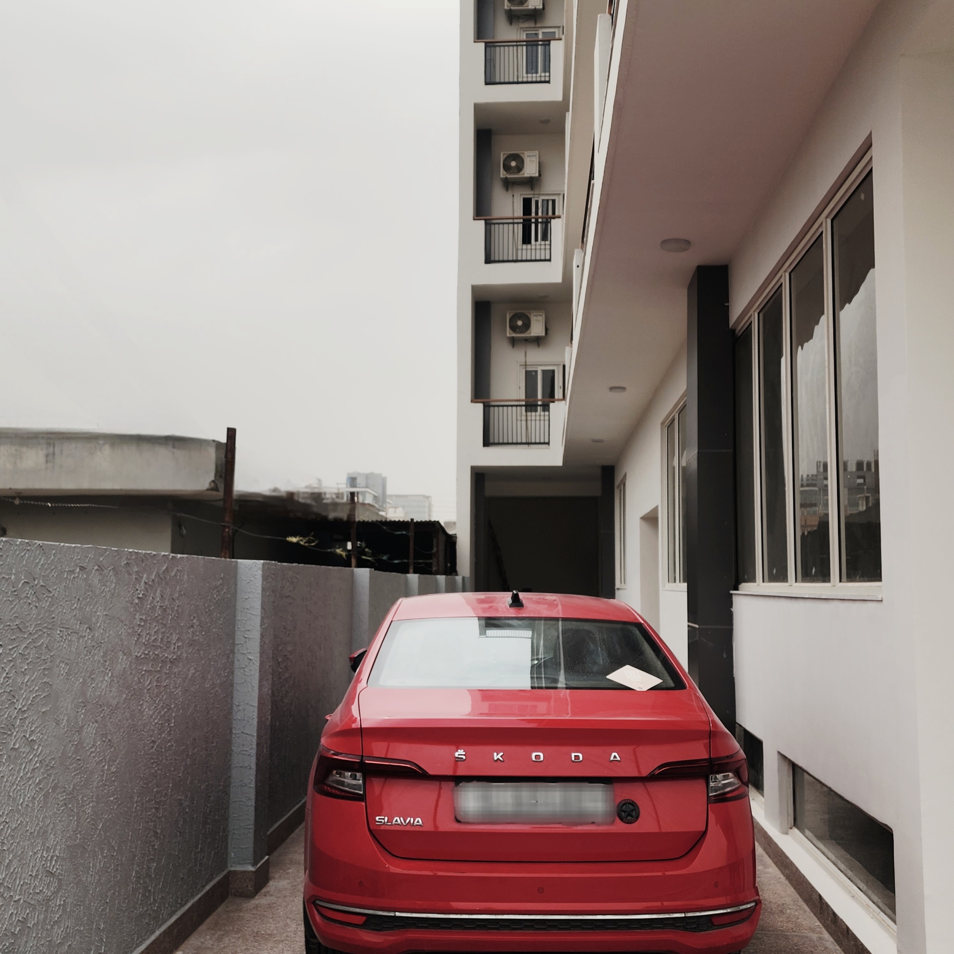 Premium entrance and driveway at ARMS Suites